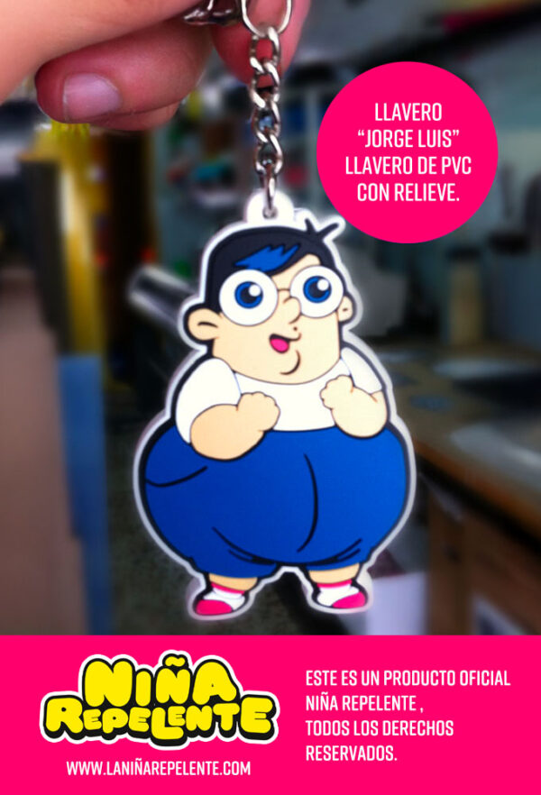 Llavero oficial de Jorge Luis de Niña Repelente merchandising