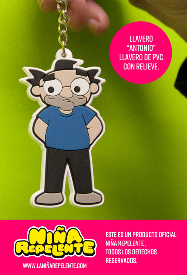 Llavero oficial de Antonio de Niña Repelente merchandising