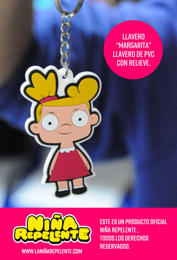 Llavero de Margarita – Merchandising Oficial de Niña Repelente - Imagen 2