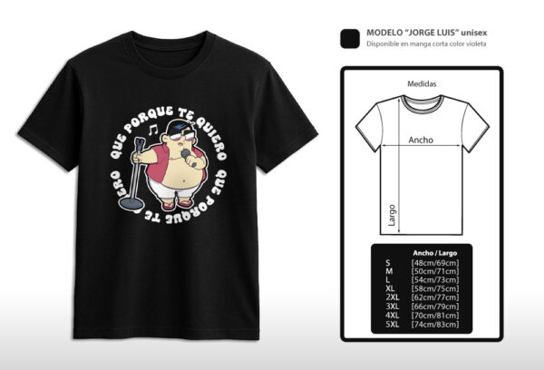 Camiseta Oficial Jorge Luis – Niña Repelente | “Que porque te quiero”