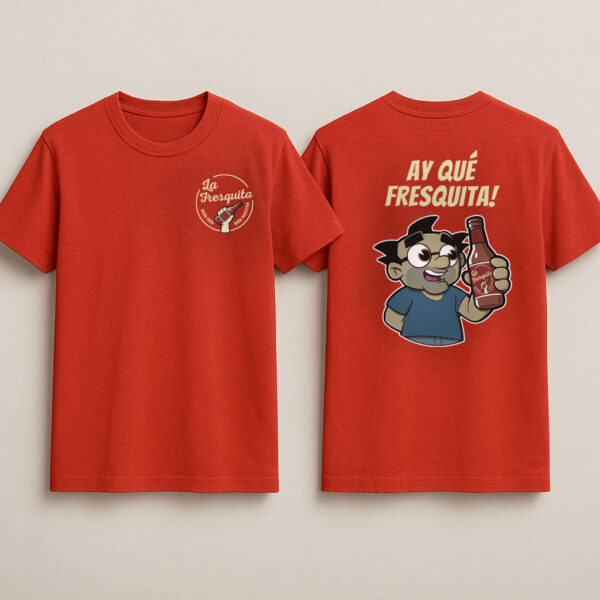 camiseta-la-fresquita-rojo-edicion-limitada-nina-repelente